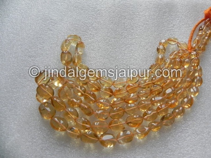 Citrine Plain Nuggets Shape Beads